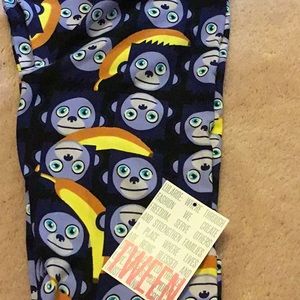Lularoe monkey tween new Leggings now rare